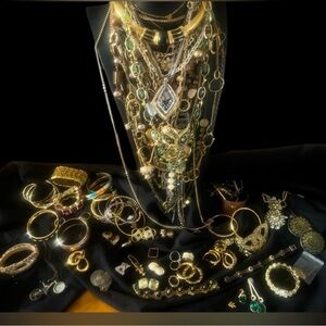 Huge 3 LB CURATED Vintage Modern Jewelry Lot- mostly wearable high-end
